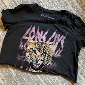 Prince Peter Collection Black and Pink Leopard Kids T-Shirt